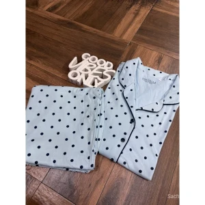 Women Polka Dot Printed Cotton Hosiery Night Suit Set - Button Down Co-ord Loungewear