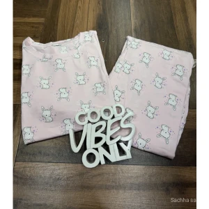 Women Bunny Printed Cotton Night Suit Set (T-Shirt & Pajama) - Soft Comfortable Sleepwear
